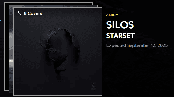 STARSET SORT SON ALBUM