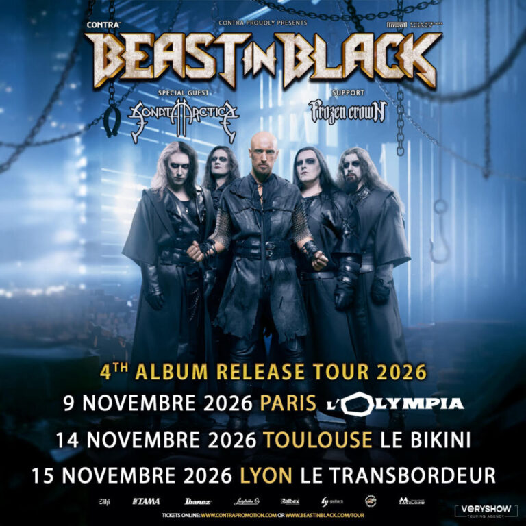 BEAST IN BLACK annonce sa tournée Française