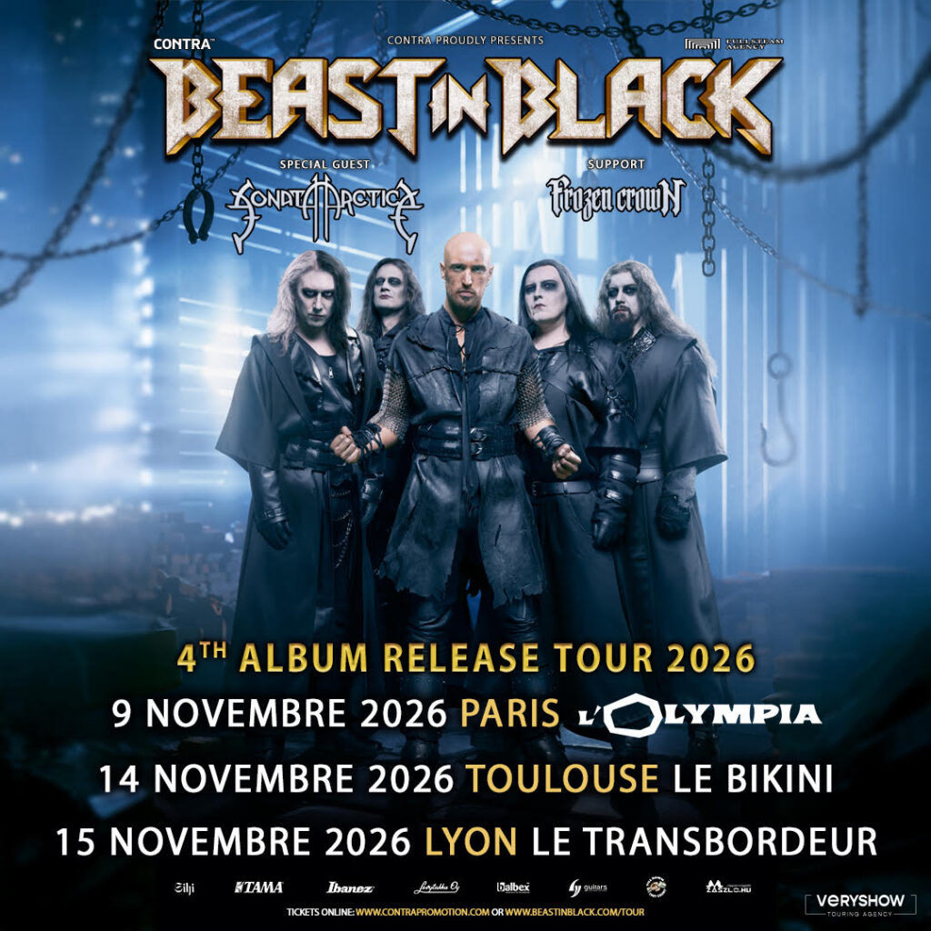 BEAST IN BLACK annonce sa tournée Française