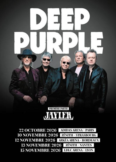 DEEP PURPLE EN TOURNEE EN FRANCE