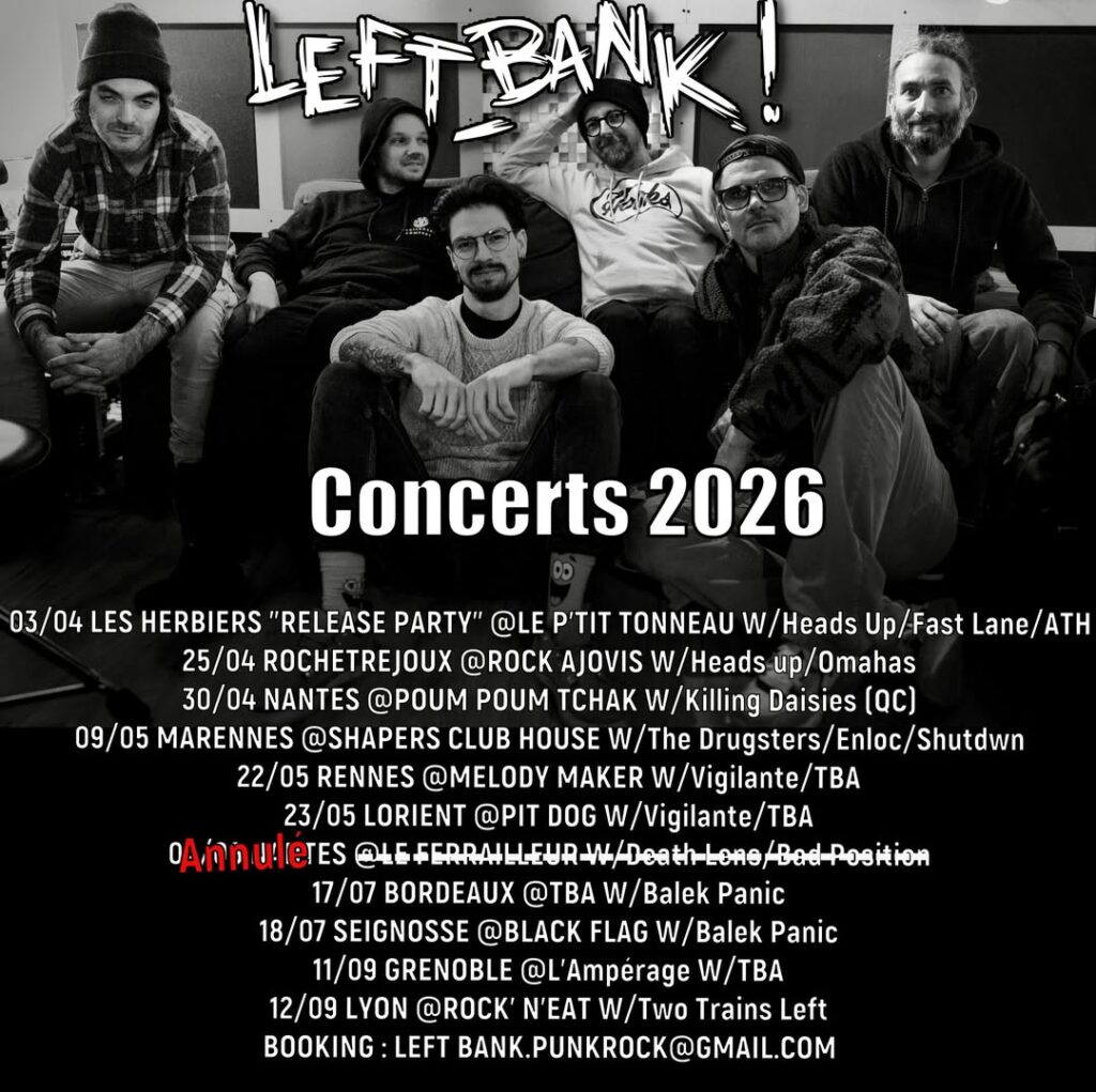 LEFT BANK / HEADS UP — Split en approche : le punk à cœur ouvert